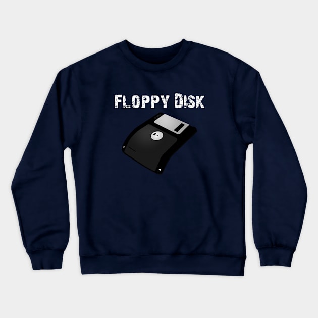 Floppy Disk Crewneck Sweatshirt by DrawAHrt